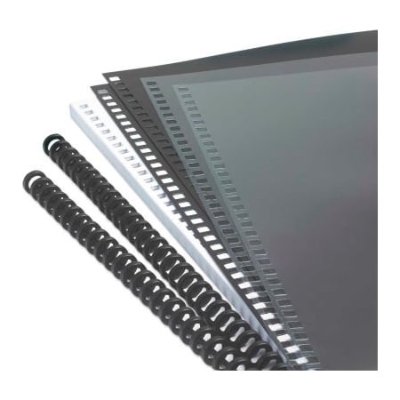 Acco GBC Instant Report Kit, 5/6" Spine, Clear/Black 2515665